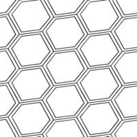 Futuristic hexagon lines seamless pattern techy isolated white background ideal for digital branding sci fi product packaging concept as Techy futuristic hexagon lines seamless pat Clean Pro vector
