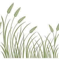 Gentle spring breeze seamless tile pattern with soft green grasses swaying in the wind symbolizing renewal concept as Soft green grasses swaying in the gentle spring breeze create Clean Pro vector
