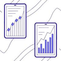 Futuristic stock market abstract background with accounting graph and chart information in motion texture online banking data animation seamless loop concept as Futuristic abstrac Clean Pro vector