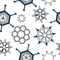 Geometric abstract shapes seamless tile pattern structured isolated white background perfect for modern textiles wallpapers concept as Geometric abstract shapes seamless pattern wi Clean Pro vector