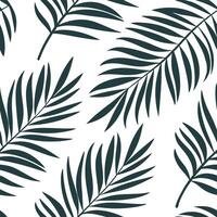 Geometric palm leaves seamless pattern modern isolated white background perfect for contemporary designs web graphics branding concept as Modern geometric palm leaves seamless patt Clean Pro vector