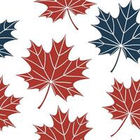 Geometric maple leaves seamless pattern with sharp lines and modern aesthetics on white concept as Sharp lined geometric maple leaves creating a modern seamless pattern perfect for Clean Pro vector