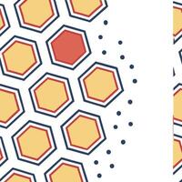 Geometric retro polygon seamless tiles bright primary colors on white background great for energetic designs concept as Creating geometric seamless tile with retro polygons in brig Clean Pro vector