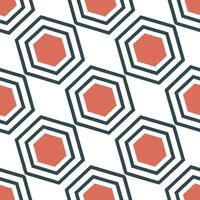 Geometric retro polygon seamless pattern bold colors on white background ideal for home decor concept as Developing geometric seamless pattern with retro polygons in bold colors on Clean Pro vector