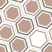 Geometric retro polygon seamless tiles split complementary colors on white background suitable for balanced designs concept as Designing geometric seamless tile with retro polygons Clean Pro vector