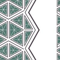 Geometric retro polygon seamless tiles muted jewel tones on white background suitable for sophisticated designs concept as Creating geometric seamless tile with retro polygons in m Clean Pro vector
