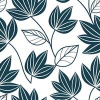 Geometric Pilea seamless pattern with sharp lines and modern aesthetics on white concept as Sharp lined geometric Pilea leaves creating a modern seamless pattern perfect for contem Clean Pro vector