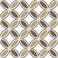 Geometric retro seamless tile pattern earth tones on white background ideal for natural interiors concept as Designing seamless tile with geometric retro patterns in earth tones on Clean Pro vector
