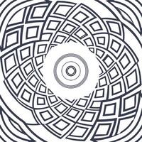 Geometric square swirl seamless pattern dynamic isolated white background perfect for energetic brand campaigns decorative home textiles concept as Dynamic swirl of geometric squar Clean Pro vector