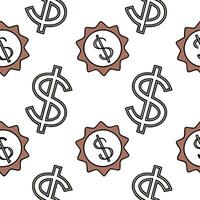 Glossy tiles with metallic currency symbols and reflective discount signs concept as A sophisticated seamless tile pattern featuring metallic currency symbols and reflective discou Clean Pro vector