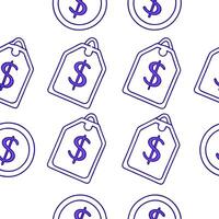 Glossy tiles with holographic currency symbols and sale tags concept as A sleek seamless tile pattern with glossy finishes featuring holographic currency symbols and stylish sale t Clean Pro vector