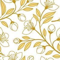 Golden glow of spring sunshine seamless tile pattern with soft highlights and radiant warmth concept as A golden glow of spring sunshine with soft highlights creates a radiant warm Clean Pro vector