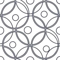Hand drawn circle tile pattern with sketchy round forms on white surface for a casual organic vibe concept as Sketchy hand drawn circles arranged seamlessly to bring an organic cas Clean Pro vector