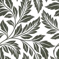 Hand painted leaf repeat seamless tile pattern with intricate leaf details and rich textures for artisanal home decor concept as Intricate leaf details with rich textures create ha Clean Pro vector