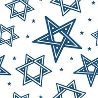 Hanukkah stars seamless pattern with bold gold and silver elements for a glamorous festive design concept as Glamorous Hanukkah stars pattern with bold gold and silver elements for Clean Pro vector