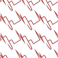Heart Monitor Pulse concept as Design a seamless background of minimalist heart monitor lines forming red ribbons Camera follows the pulse lines as they create ribbon shapes acros Clean Pro vector