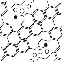 Hexagons and lines geometric seamless tile pattern structured isolated white background perfect for modern branding packaging concept as Hexagons and lines geometric seamless patte Clean Pro vector