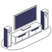 Home Entertainment Automation concept as Upgrading home entertainment with automation for a seamless and customizable viewing and listening experience in Photo Stock Concept Clean Pro vector
