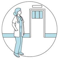 hospital environment flexible spaces adaptable wards quick conversions shared resources smooth transitions aligned functions balanced capacity concept as Nurse converts recovery ba Clean Pro vector