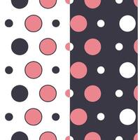 Illustrate a seamless pattern featuring retro polka dots in vibrant primary colors for a playful mid century modern theme concept as Design a repeating pattern with bold polka dot Clean Pro 5 vector