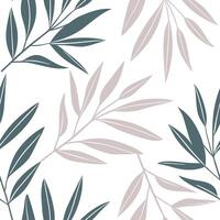 Minimalist bamboo leaves seamless tile pattern with simple green stalks and soft grey accents ideal for modern kitchens concept as Simple green bamboo stalks and soft grey accents Clean Pro vector