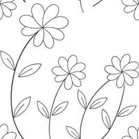 Minimalist blossom seamless tile pattern with simple flower outlines and pastel colors for modern bathrooms concept as Simple flower outlines and pastel colors create minimalist se Clean Pro vector