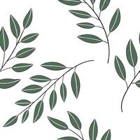 Minimalist eucalyptus seamless tile pattern with simple green stems and soft white accents ideal for modern kitchens concept as Simple green eucalyptus stems and soft white accents Clean Pro 2 vector