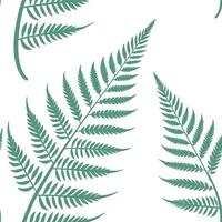 Minimalist fern seamless tile pattern with simple fern silhouettes on a white background perfect for modern bathrooms concept as Simple fern silhouettes on white background create Clean Pro vector