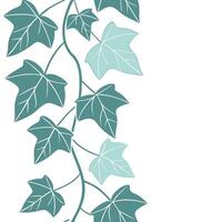 Minimalist ivy seamless tile pattern with simple green leaves and soft grey accents ideal for modern kitchens concept as Simple green ivy leaves and soft grey accents create minima Clean Pro vector