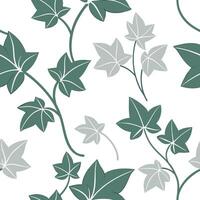 Minimalist ivy seamless tile pattern with simple green leaves and soft grey accents ideal for modern kitchens concept as Simple green ivy leaves and soft grey accents create minima Clean Pro 2 vector