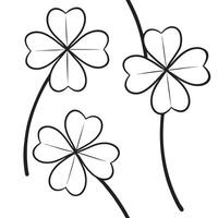 Minimalist monochrome clover seamless pattern with simple lines on white background concept as Simple line monochrome clovers creating a minimalist seamless pattern perfect for mod Clean Pro vector