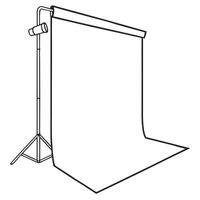 Minimalist photography studio with cyclorama concept as Slow pan across a pristine photography studio featuring a seamless white cyclorama The uncluttered space maximizes creative Clean Pro vector