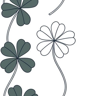 Minimalist Scandinavian clover seamless pattern with clean lines and muted colors on white concept as Minimal color Scandinavian clovers with clean lines creating a simple seamless Clean Pro