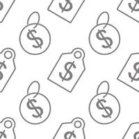 Minimalist seamless tile pattern with currency symbols and discount tags concept as A seamless minimalist tile pattern featuring clean and simple currency symbols intertwined with Clean Pro vector