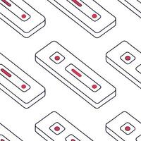 Minimalist Testing Kits concept as Design a seamless background of minimalist HIV testing kits Camera pans across the pattern emphasizing the importance of regular testing and ear Clean Pro vector