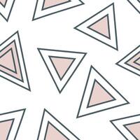Minimalist triangle seamless pattern with soft pastel tones and clean lines on white surface concept as Soft pastel triangle shapes with clean lines creating minimalist seamless pa Clean Pro vector