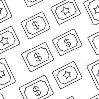 Minimalist tiles with abstract discount and currency symbols concept as A seamless minimalist tile pattern featuring abstract representations of discount symbols and various curren Clean Pro vector