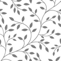 Minimalist vine seamless tile pattern with simple tendril lines and soft grey accents ideal for modern kitchens concept as Simple vine tendrils and soft grey accents create minimal Clean Pro 2 vector