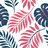 Modern abstract botanical seamless tile pattern with bold colors and dynamic shapes for contemporary spaces concept as Bold colors and dynamic shapes create modern abstract botanic Clean Pro vector