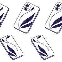 Modern abstract shapes seamless tile pattern sleek isolated white background ideal for contemporary branding and packaging concept as Modern abstract shapes seamless pattern with s Clean Pro vector