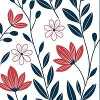 Modern abstract floral seamless tile pattern with bold colors and dynamic shapes for contemporary spaces concept as Bold colors and dynamic shapes create modern abstract floral sea Clean Pro vector