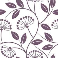 Modern geometric heather seamless pattern with abstract shapes and white balance on white concept as Abstract geometric heather flowers with modern shapes forming unique seamless p Clean Pro vector
