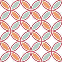 Modern pop circle tile pattern with diagonal arcs and bright neon tones on white background concept as Diagonal arcs and neon hues within circles creating a modern pop seamless des Clean Pro vector