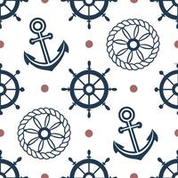 Nautical frame seamless tile pattern with maritime motifs and sea inspired elements concept as Maritime nautical frames create seamless tile patterns with sea inspired motifs addin Clean Pro vector