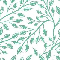 New leaf growth seamless tile pattern with soft pastel greens symbolizing the fresh start of spring concept as Soft pastel green new leaf growth creates a seamless tile pattern rep Clean Pro vector