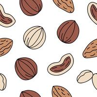 Nuts and Dried Fruits concept as Create a plain background with an assortment of nuts and dried fruits leaving ample copy space for text in Photo Stock Concept Clean Pro vector