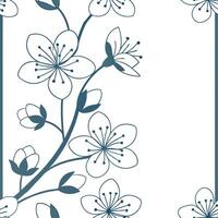 Pastel blossom seamless tile pattern with soft flower illustrations in light colors ideal for serene spaces concept as Soft flower illustrations in light colors create pastel seaml Clean Pro vector