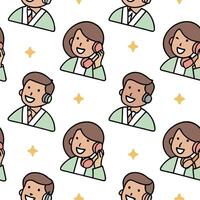 People with Enchanted Conference Phones and Joyful Expressions concept as A group of people using enchanted conference phones with joyful expressions set against a whimsical backgr Clean Pro 2 vector