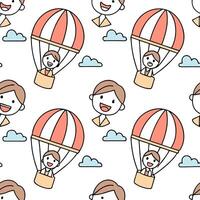People with Floating Shipping Labels and Joyful Faces concept as A group of people holding floating shipping labels with joyful faces set against a whimsical background offering am Clean Pro vector