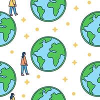 People with Watercolor Earth and Green Technologies concept as A group of people developing watercolor earth and green technologies set against a dreamy background offering ample s Clean Pro 2 vector